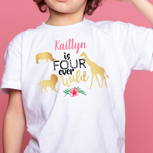 Camiseta De Bebé Cuatro Chicas de Safari de la Selva Salvaje de sie (Subido por el creador)