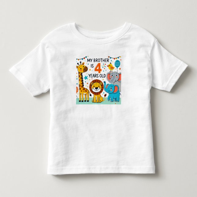 Camiseta De Bebé Cuatro de hermano (Anverso)