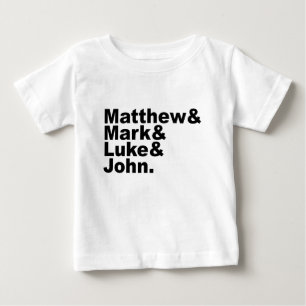 Camiseta De Bebé Cuatro Evangelios - Mateo & Marcos & Lucas & Juan 