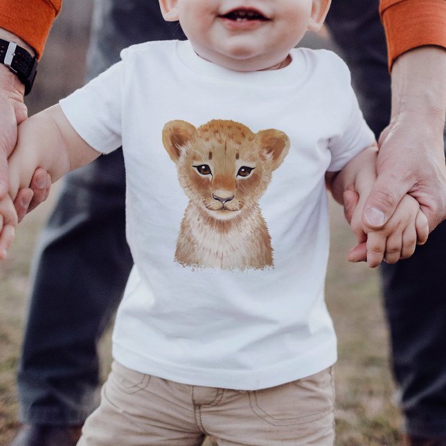 Camiseta De Bebé Cubierta Cubo Cubo Cute de León (Subido por el creador)