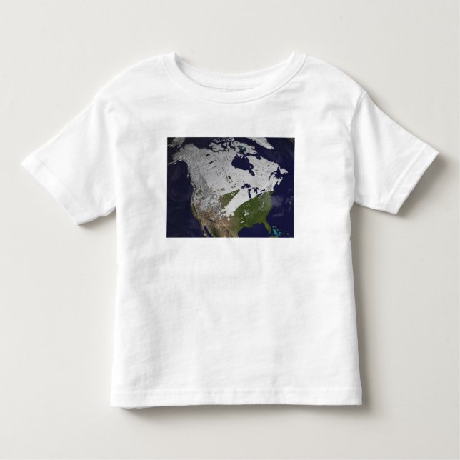 Camiseta De Bebé Cubierta de nieve en el hemisferio norte (Anverso)