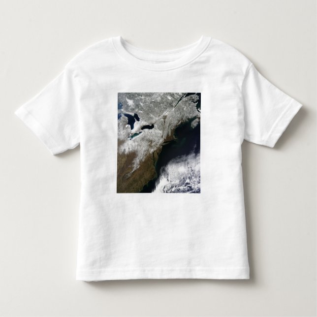 Camiseta De Bebé Cubierta de nieve que se extiende desde Canadá (Anverso)