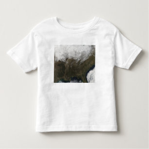 Camiseta De Bebé Cubierta de nieve sobre Estados Unidos