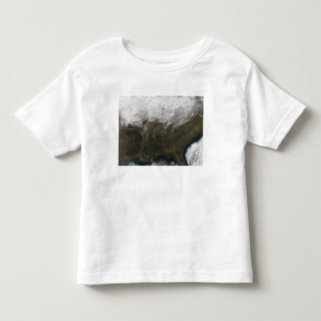Camiseta De Bebé Cubierta de nieve sobre Estados Unidos (Anverso)