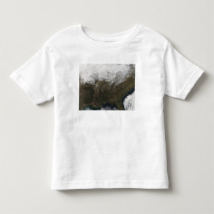 Camiseta De Bebé Cubierta de nieve sobre los Estados Unidos