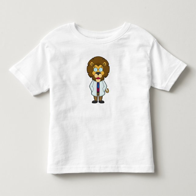 Camiseta De Bebé Cubierta del Médica del Médica del león (Anverso)