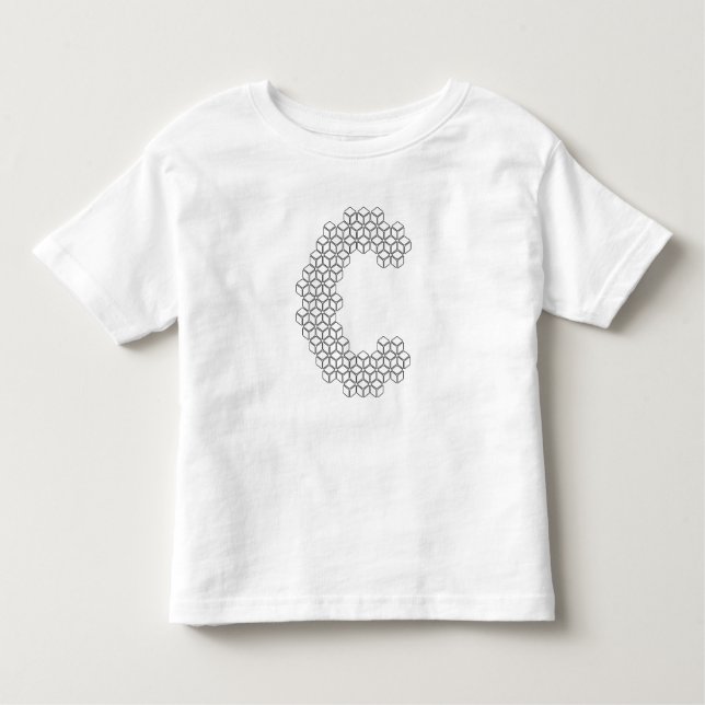 Camiseta De Bebé Cubo C (Anverso)
