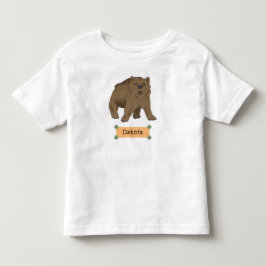 Camiseta De Bebé Cubo De Oso Marrón De Woodland