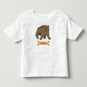 Camiseta De Bebé Cubo De Oso Marrón De Woodland