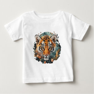 Camiseta De Bebé Cubo tigre