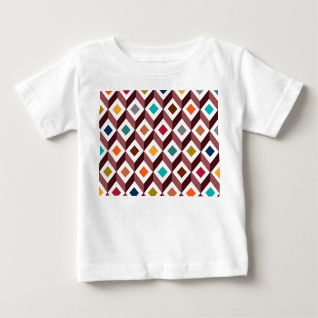 Camiseta De Bebé Cubos 3D (Anverso)