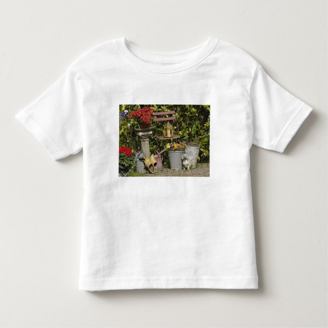 Camiseta De Bebé Cubos, zapatos y flores, Zaanse Schans, (Anverso)