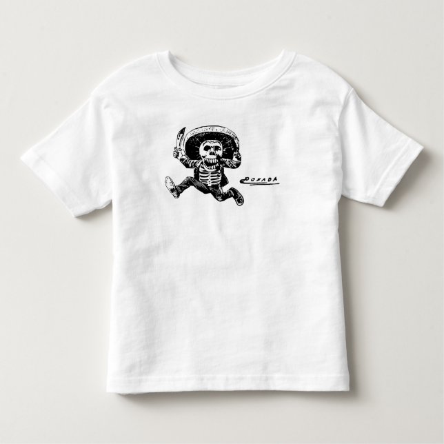 Camiseta De Bebé Cuchillo esquelético mexicano de Posada del (Anverso)