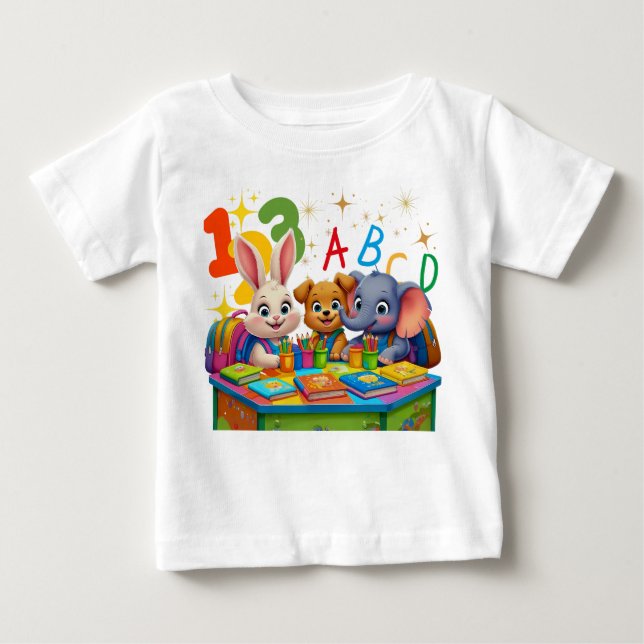 Camiseta De Bebé Cudades de jardín de infancia - Niño de amigos de  (Anverso)