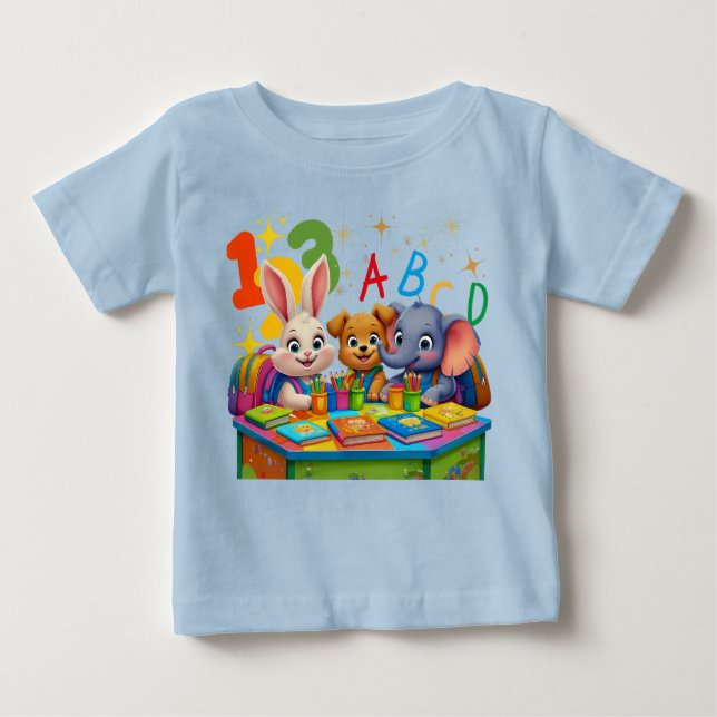 Camiseta De Bebé Cudades de jardín de infancia - Niño de amigos de  (Anverso)