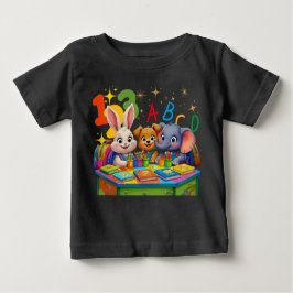 Camiseta De Bebé Cudades de kindergarten - Amigos animales de ABC