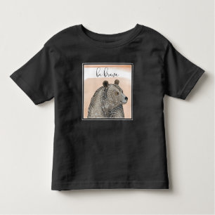 Camiseta De Bebé Cuddlies Bear   Ser valiente