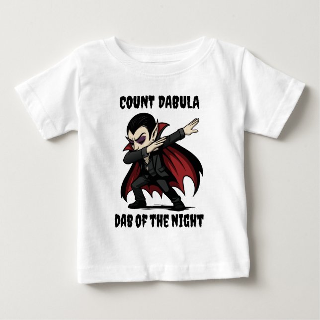 Camiseta De Bebé Cuenta Dabula dabs durante la noche (Anverso)