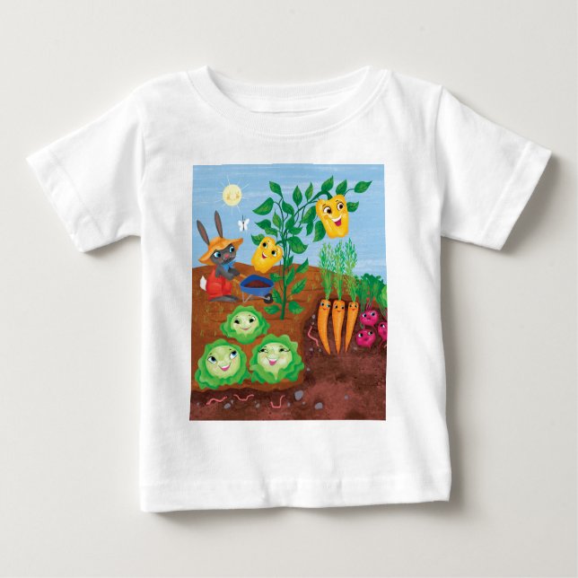 Camiseta De Bebé Cuenta-Jardín del tiempo (Anverso)