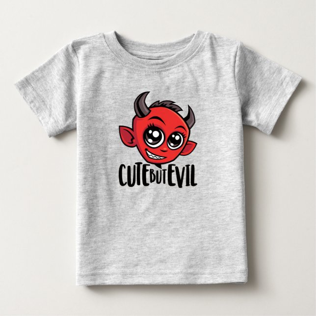Camiseta De Bebé Cuerdo pero malvado (Anverso)