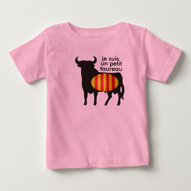 Camiseta De Bebé cuerpo bébé "petit taureau" (Anverso)