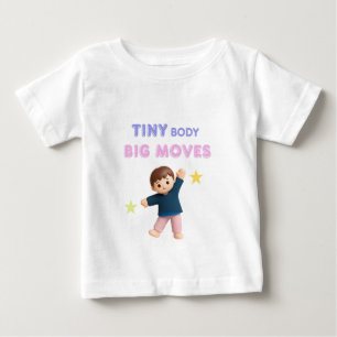 Camiseta De Bebé Cuerpo pequeño Grandes movimientos
