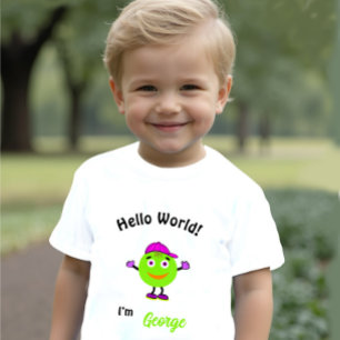 Camiseta De Bebé Cuerpo redondo de corte