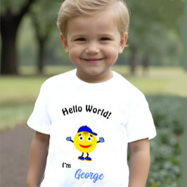 Camiseta De Bebé Cuerpo redondo de corte