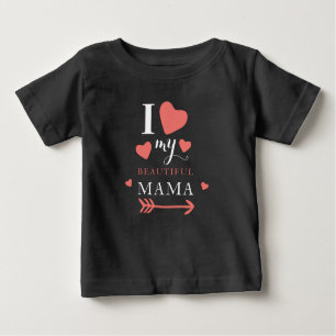 Camiseta De Bebé Cuesta que amo a mi bella mamá