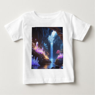 Camiseta De Bebé Cueva de cristal con cascada mágica