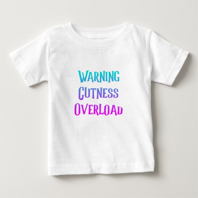 Camiseta De Bebé Cuidada ducha de bebé sobrecarga de niño bebé (Anverso)
