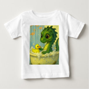 Camiseta De Bebé Cuidada gran ojo bebé mar serpiente burbuja fantas