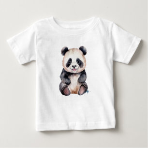 Camiseta De Bebé Cuidada panda de bebé
