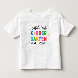 Camiseta De Bebé Cuidado con el jardín de infancia aquí vengo lindo