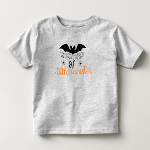 Camiseta De Bebé Cuidado Con El Pequeño Monstruo De Halloween Peque