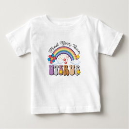 Camiseta De Bebé Cuidado con su propia Uterus Feminist Pro Choice R