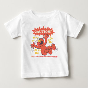 Camiseta De Bebé Cuidado Elmo Riéndose por Adelante