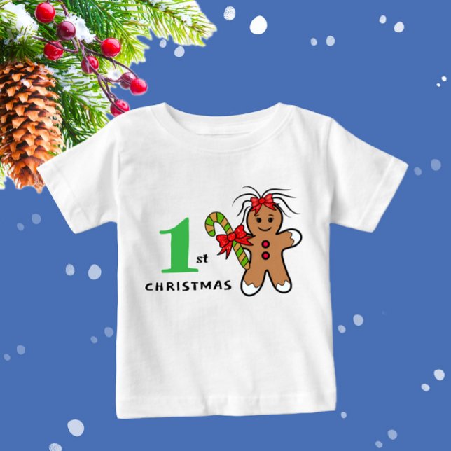 Camiseta De Bebé Cuidados Navidades jingerbread Baby Bodysuit (Subido por el creador)