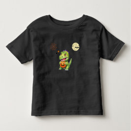 Camiseta De Bebé Cuidados trucos de calabaza de dinosaurio para tra