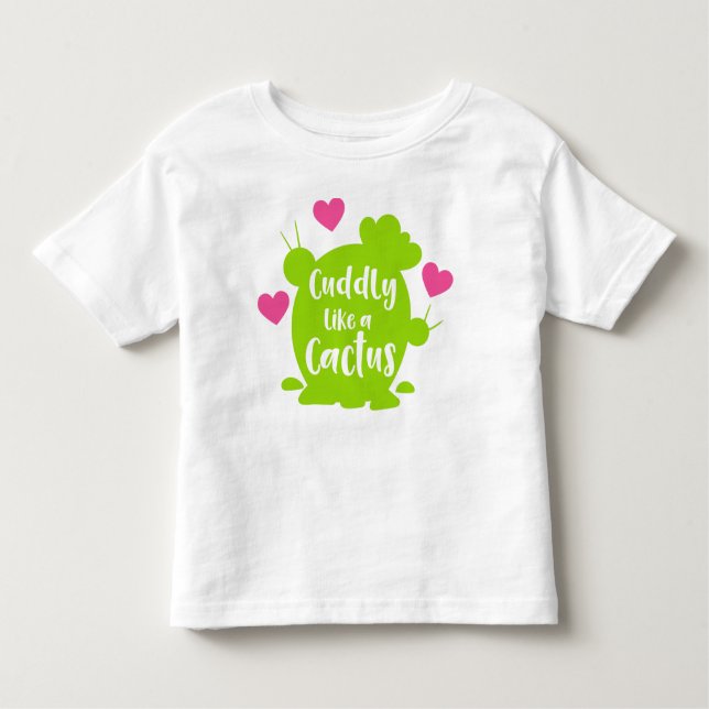 Camiseta De Bebé Cuidadosamente Como Un Cactus, Cacti, Suculento, C (Anverso)