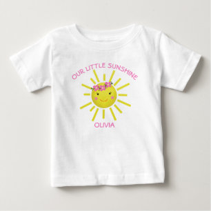 Camiseta De Bebé Cuidar nuestro pequeño cumpleaños de sol