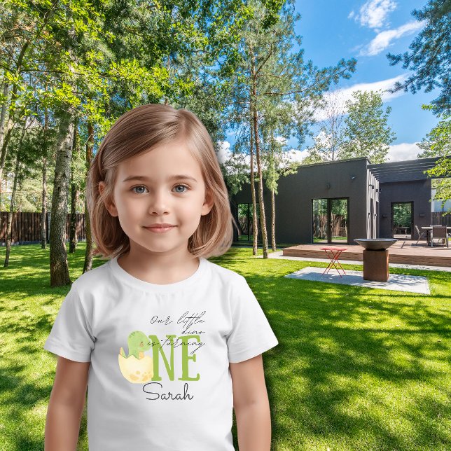 Camiseta De Bebé Cumpleaños 1 de bebé con nombre personalizado de d (Subido por el creador)