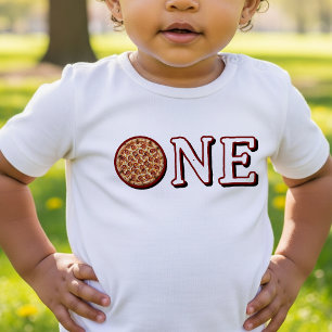 Camiseta De Bebé Cumpleaños 1 de Pizza Kids