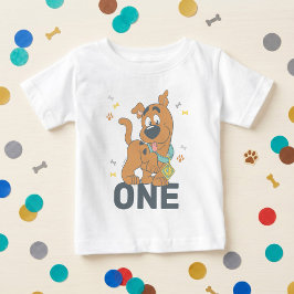 Camiseta De Bebé Cumpleaños 1 de Scooby-Doo