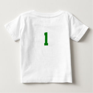 Camiseta De Bebé Cumpleaños 1er año de Fútbol para Niño 'First Year