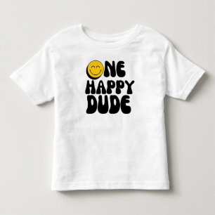 Camiseta De Bebé Cumpleaños 1er Cumpleaños Un Tipo Feliz Cumpleaños