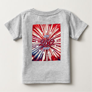 Camiseta De Bebé Cumpleaños 250 de América 1776-2026 Fuegos Artific