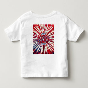 Camiseta De Bebé Cumpleaños 250 de América 1776-2026 Fuegos Artific