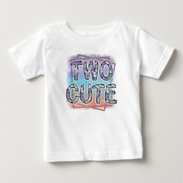 Camiseta De Bebé Cumpleaños 2 lindos (Anverso)