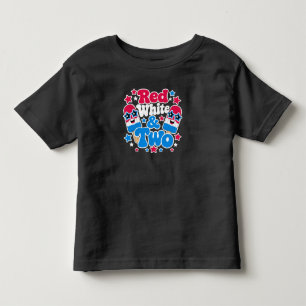 Camiseta De Bebé Cumpleaños 2 Toddler Popsicle Segundo 4 de Julio